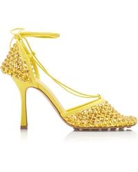 Bottega Veneta - Sparkle Stretch Sandals - Lyst