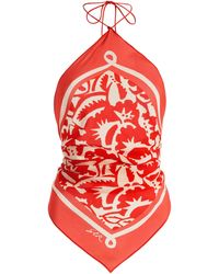 SIR. - Exclusive Silk Scarf Top - Lyst