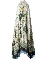 Biyan - Geissia Printed Silk Maxi Dress - Lyst