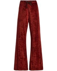 Sanderlak - Velvet Flared Pants - Lyst