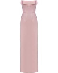 The New Arrivals Ilkyaz Ozel - Sisu Bow-Detailed Satin Maxi Dress - Lyst