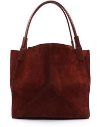 Victoria Beckham - Victoria Suede Tote Bag - Lyst