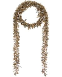 Dries Van Noten - Scarf Acrylic And Brass Necklace - Lyst