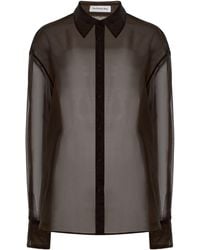 Frankie Shop - Peri Silk-Blend Chiffon Shirt - Lyst