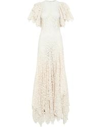 Gabriela Hearst - Lulsy Lace Cashmere Midi Dress - Lyst