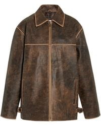 Worn Vintage - Exclusive Faded Leather Jacket - Lyst