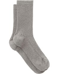 TOTEME - Monogram Cotton-Blend Socks - Lyst