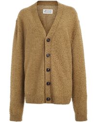 Maison Margiela - Textured Knit Wool-Cotton Cardigan - Lyst