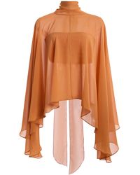 De La Vali - Exclusive La Isla Palma Chiffon Cape And Top - Lyst