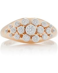 Marie Mas - Queen Wave 18k Rose Gold Diamond Ring - Lyst