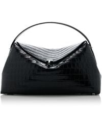 TOTEME - T-lock Croc-effect Leather Top Handle Bag - Lyst