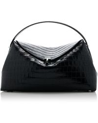 TOTEME - T-lock Croc-effect Leather Top Handle Bag - Lyst