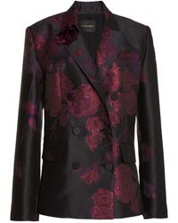 Zuhair Murad - Floral Jacquard Double-breasted Blazer - Lyst