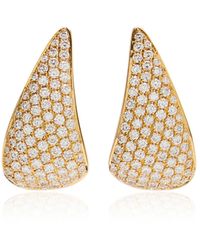 Anita Ko - 18k Yellow Gold Diamond Claw Earrings - Lyst
