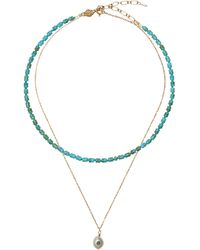 Anni Lu - Pearl And Lagoon Necklace Set - Lyst