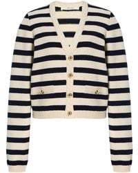FRAME - The Harbor Striped Cotton-Blend Cardigan - Lyst