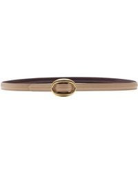 Saint Laurent - Thin Reversible Leather Belt - Lyst