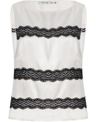 Third Form - Exclusive Lace-Inset Satin Top - Lyst