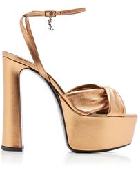 Saint Laurent - Franciane 85 Platform Sandals - Lyst