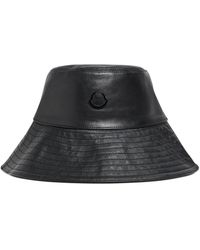 Moncler Genius - X Ee72 By Edward Enninful Leather Bucket Hat - Lyst
