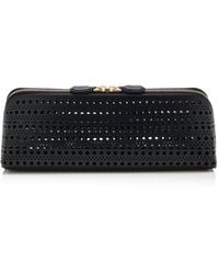 Alaïa - Delta Leather Clutch - Lyst