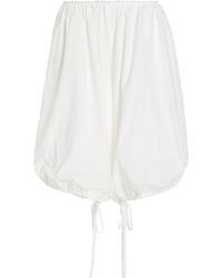 Colleen Allen - Gathered Cotton Bloomer Shorts - Lyst
