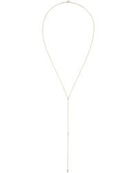 Anita Ko - 18k Yellow Gold Diamond Lariat Necklace - Lyst