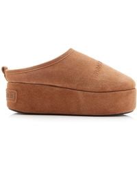 Balenciaga - Alaska Suede & Faux-Fur Slippers - Lyst