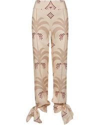 Johanna Ortiz - Femininity Dramatic Printed Linen Pants - Lyst
