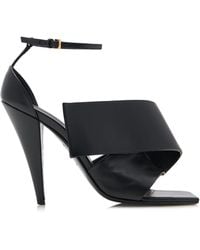 Givenchy - Twisted Ribbon Leather Sandals - Lyst