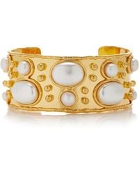 Sylvia Toledano - Byzantine 22k Gold-plated Pearl Cuff - Lyst