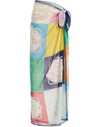 Jacquemus - Le Pareo Hippocampe Cotton-silk Pareo - Lyst