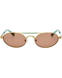 Dries Van Noten - Aviator-Frame Metal Sunglasses - Lyst