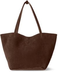 The Row - Park Three Edge Suede Tote Bag - Lyst
