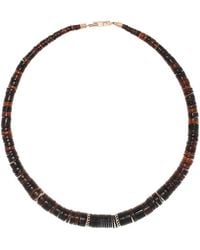 Dezso by Sara Beltran - 18k Rose Gold Shell And Enamel Necklace - Lyst