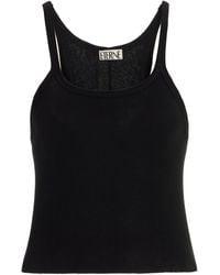 ÉTERNE - Ribbed Cotton Tank Top - Lyst