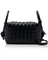 Bottega Veneta - Small Loop Intrecciato Leather Shoulder Bag - Lyst