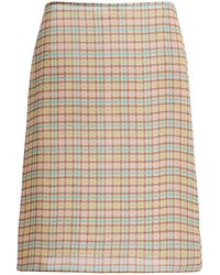Siedres - Colette Checked Georgette Midi Skirt - Lyst