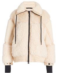 3 MONCLER GRENOBLE - Yvoire Faux-shearling Bomber Jacket - Lyst