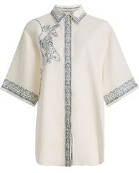 ALÉMAIS - Lucky Printed Linen Shirt - Lyst