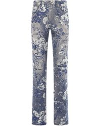 Ralph Lauren - 160 Slim Floral Jacquard Jeans - Lyst