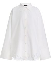 ROTATE BIRGER CHRISTENSEN - Oversized Cotton Shirt - Lyst