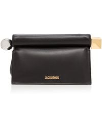 Jacquemus - La Petite Pochette Rond Leather Clutch Bag - Lyst