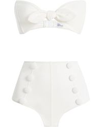 Lisa Marie Fernandez - Poppy High-Waist Jacquard Bikini - Lyst
