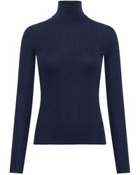 Gabriela Hearst - Peppe Cashmere-Silk Turtleneck Top - Lyst