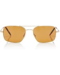 Oliver Peoples - Victory Ii Square-Framed Metal Sunglasses - Lyst