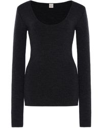 TOTEME - Compact Knit Wool Top - Lyst