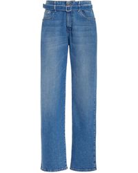 Proenza Schouler - Ellsworth Stretch Low-rise Straight-leg Jeans - Lyst