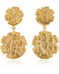 Sylvia Toledano - Swan 22k Gold-plated Earrings - Lyst
