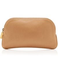 THE ROW EW CIRCLE POUCH （ダークブラウン） The Row E/w Circle Pouch in Black | Lyst